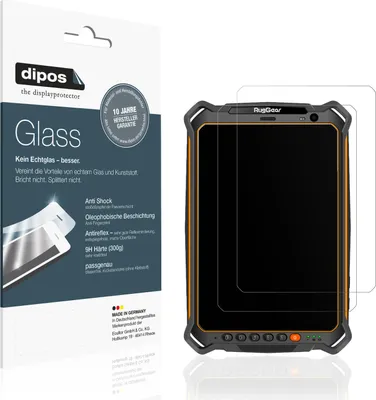 Obrázek produktu pro 2x ochranná fólie pro RugGear RG930i matná - Anti-Shock 9H fólie dipos Glass plastové sklo