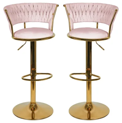 Produktbild von Barhocker, höhenverstellbar, 360° drehbar, 82-100 x 25 cm, Rosa