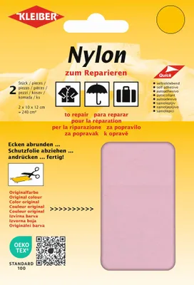 Immagine prodotto di KLEIBER 43046 Toppe in nylon KLEIBER, autoadesive, rosa