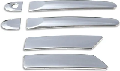 Zdjęcie produktu dla Chromowana klamka drzwi do Nissan Juke 2010-2019 stal nierdzewna srebrna 6szt