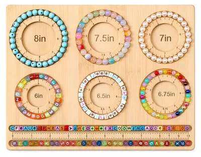 Bambus-Kralenbord 26,5x20 cm für Armbandherstellung