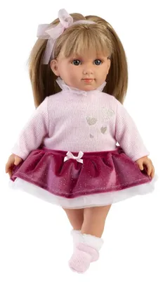 Produktbild von Llorens Soft Body Puppe Elena Rosa Rock 35 cm