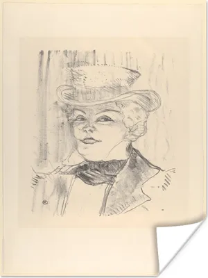 Produktbild von MuchoWow® Poster Madame Réjane - Gemälde von Henri de Toulouse-Lautrec 60x80 cm - Schlafzimmer Dekoration