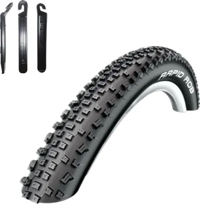 Produktbild von 1 x Schwalbe 29" Fahradreifen Rapid Rob Fahrradecke 54-622 (29 x 2,10) inkl. 3 Reifenheber