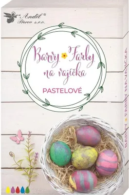 Zdjęcie produktu dla Pastelowe jajka w tabletkach, 5 sztuk, rękawiczki