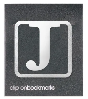 Obrázok produktu pre Zakładka metalowa do książki Litera J Clip-on