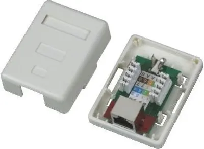 Obrázek produktu pro DATACOM STP jednozásuvka nad omítku Cat5e 1 x RJ45