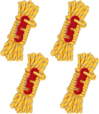 Produktbild von Spannleinen reflektierend 4 m mit Spannschnur Nylon für Camping und Zelt
