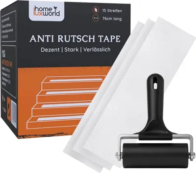 Produktbild von HomeLuxWorld Transparente Antirutschstreifen 15x71 cm - 15 Stück