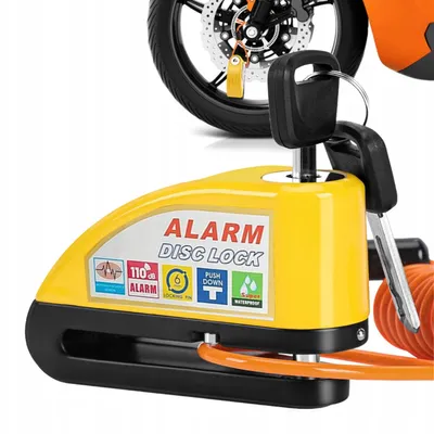 Produktbild von Unbekannt Bremsscheibenschloss mit Alarm Diebstahlschutz Motorrad Quad