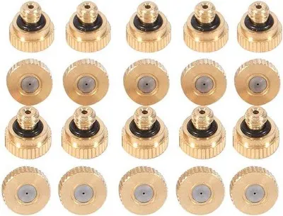 Immagine prodotto di Set di ugelli per sistema di raffreddamento 04 mm 10/24 UNC Attrezzi da giardino 20 pezzi in ottone