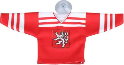Zdjęcie produktu dla Replika minisukienki hokejowej Czechosłowacja 1947 w kolorze czerwonym