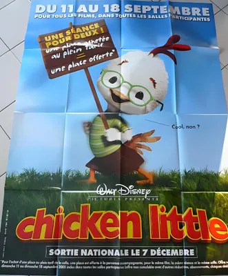 Produktbild von Chicken Little – 116x158 cm – Originales Filmplakat