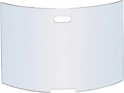 Productafbeelding van Vonkenscherm van gehard veiligheidsglas - stijlvol ontwerp, 76 x 50 cm voor open haard en schoorsteenbescherming