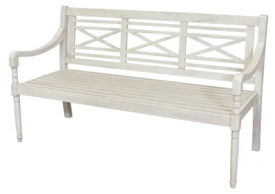 Produktbild von Sensline Gartenbank Louis 3 Sitzer Sitzbank Akazien Holz grau