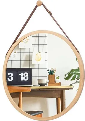 Obrázek produktu pro Nástěnné zrcadlo Ø45cm, Dekorativní zrcadlo, Moderní kosmetické zrcadlo do koupelny, ložnice, obývacího pokoje