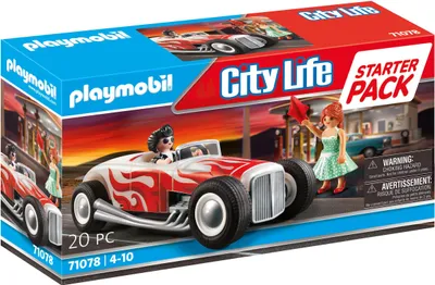 Produktbild von PLAYMOBIL City Action 71078 Starter Pack Hot Rod