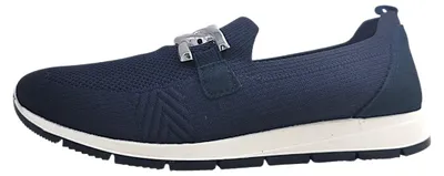 Image de Chaussures Imac pour femmes : chaussures basses, mocassins, pantoufles, couleur bleue, style décontracté