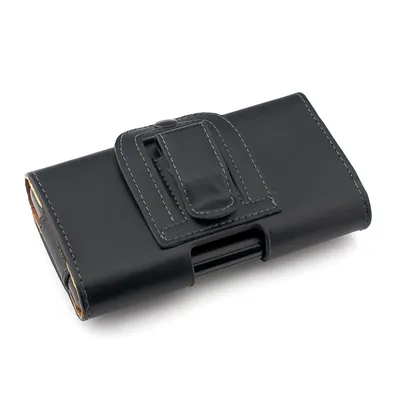 Produktbild von kwmobile Gürteltasche Hülle für Handys mit Gürtelclip - 14,4 x 7 cm Kunstleder Gürtel Case mit Gürtelschlaufe Schwarz