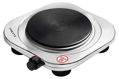 Obrázok produktu pre Sokany, elektrická varná doska 1500 W s 5 stupňami výkonu, strieborná
