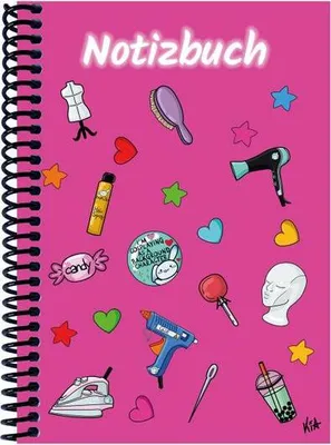 Produktbild von A 5 Notizbuch Manga Items, pink, kariert