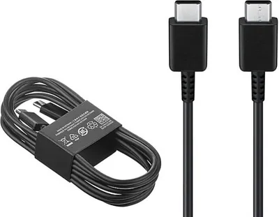 Produktbild von Daten-/Ladekabel - USB-C auf USB-C (2m / 25W) Samsung EP-DW767JBE - ORIGINAL black