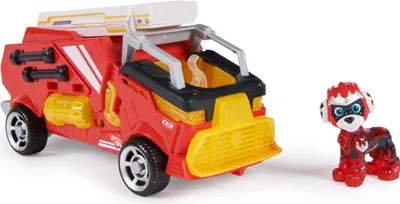 Obrázok produktu pre Spin Master Paw Patrol Mighty Paw Patrol film - základné vozidlo Marshall s figúrkou šteniatka, hračkárske vozidlo