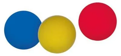 Produktbild von Softbälle, 3er-Set, Ø 70 mm, Rot/Gelb/Blau sortiert