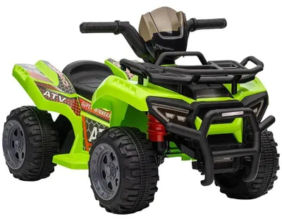 Produktbild von Elektrisches Kinderquad - Miniquad für Kinder | Farbe: Grün | Abmessungen: 42x70x45 cm