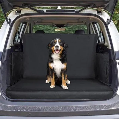 Image de Couverture de coffre pour chien avec protection du seuil et des côtés, imperméable et antidérapante, couverture pour chien
