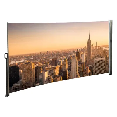 Produktbild von Raburg Seitenmarkise mit Foto Skyline New York Rechts - Windschutz/Sichtschutz/Seitenrollo 160 x 300 cm