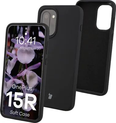 Produktbild von Silikon Handyhülle für OnePlus 15R, Bizon Soft Case, Schwarz