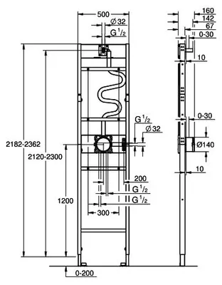 Produktbild von GROHE Rapido Duschrahmen für MONO Brausen mit einer Handbrause