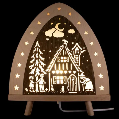 Produktbild von Standleuchte "Hänsel & Gretel" (30x32cm) von Weigla Holzkunst