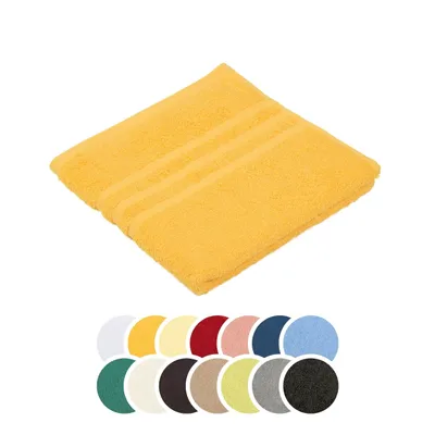Produktbild von liebling Handtuch, 100% Baumwolle, mit Schlaufe, formstabil, weich, Serie Borkum, 50 x 100 cm, 60 Grad waschbar, trocknergeeignet, gold