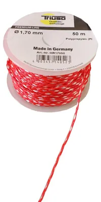 Produktbild von TRIUSO Profi-Maurerschnur, rot, Ø 1,70 mm, Länge: 50 m