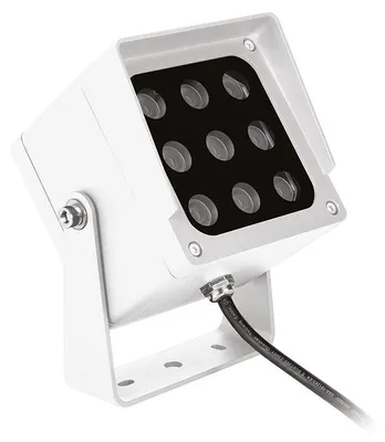 Immagine prodotto di Proiettore LED GES2230 18W Bianco con Staffa IP65, Temperatura Luce Selezionabile 3000K/4000K/6500K - Gea Luce