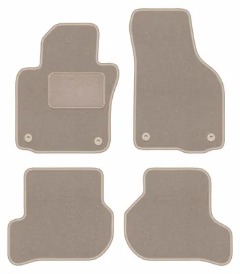 Immagine prodotto di Tappetini in moquette per Volkswagen Scirocco III 2008-2017 (coupé) – set 4 pezzi, beige, su misura – Wielganizator LUX