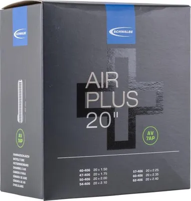 Image de Chambre à air Schwalbe AV7AP Air Plus 20x1.50-2.40 pouces 40/62-406 AV 40mm