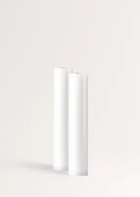 Produktbild von Packung mit 2 Rollen Vakuumbeutel für die Vakuumverpackung
