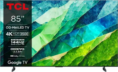 Produktbild von TCL C855 Series 85C855 Fernseher 2,16 m (85") 4K Ultra HD Smart-TV WLAN Schwarz 3500 cd/m²