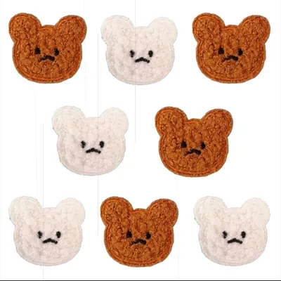 Aufbügel-Patches, 8 Stück, Stickerei, Tiermotiv, 50 x 40 mm