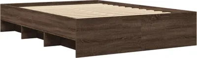Produktbild von Bettgestell ohne Matratze Braun Eiche 120x190 cm Holzwerkstoff