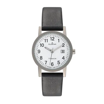 A product shot of a Dugena watch.