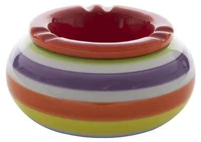 Produktbild von Dolomite Storm Aschenbecher Keramik rot 19,5 x 7,4 cm