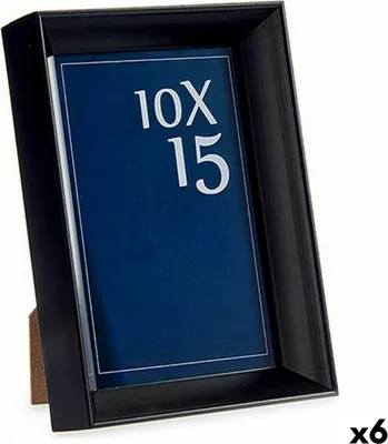 Produktbild von Fotorahmen Schwarz Kunststoff Glas (12,2 x 3,5 x 17,3 cm) (6 Stück)