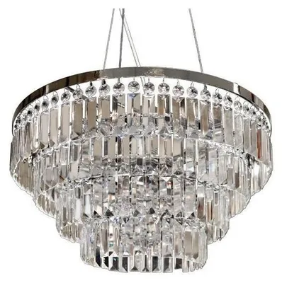 Produktbild von Salerno Pendelleuchte Kristallfarben höhenverstellbar Ø 57 x 120 cm E14