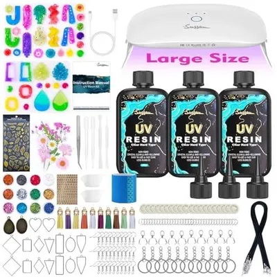 Zdjęcie produktu dla Żywica UV zestaw biżuteria DIY lampa 30W dla kezdników
