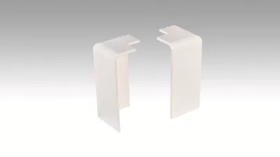 Produktbild von 2 Pack | Außenecke Weiß 02001 für Sockelleisten 15 MK-20 PK