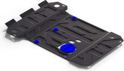 Produktbild von J&J AUTOMOTIVE | Unterfahrschutz Motor + Getriebeschutz Aus Stahl Für Volkswagen Amarok ab 2010-2016, ab 2016, Motorabdeckung, Schutz Für Motor, Stärke 2 Mm, Schutz Vor Schäden Von Unten